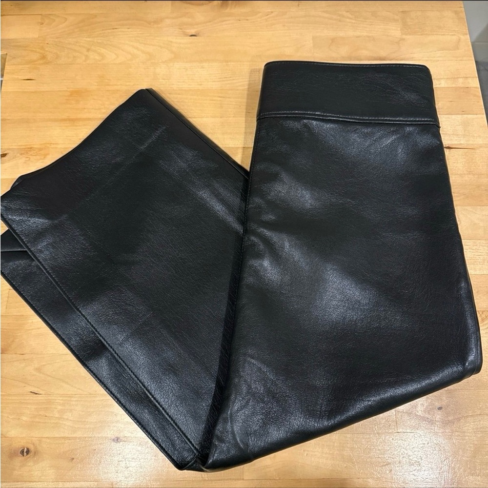 Aritzia Babaton Vegan Leather Skirt Pegu Black Size 2 (XS) Like New - Picture 8 of 12